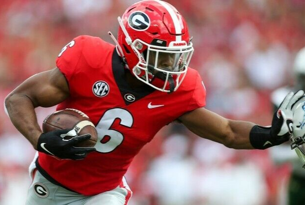 Kenny McIntosh Signed Georgia Bulldogs Mini Helmet (JSA COA) 2021 National Champ