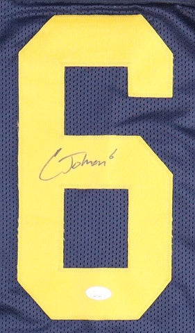 Cornelius Johnson Signed Michigan Wolverines Jersey (JSA COA) Senior Receiver
