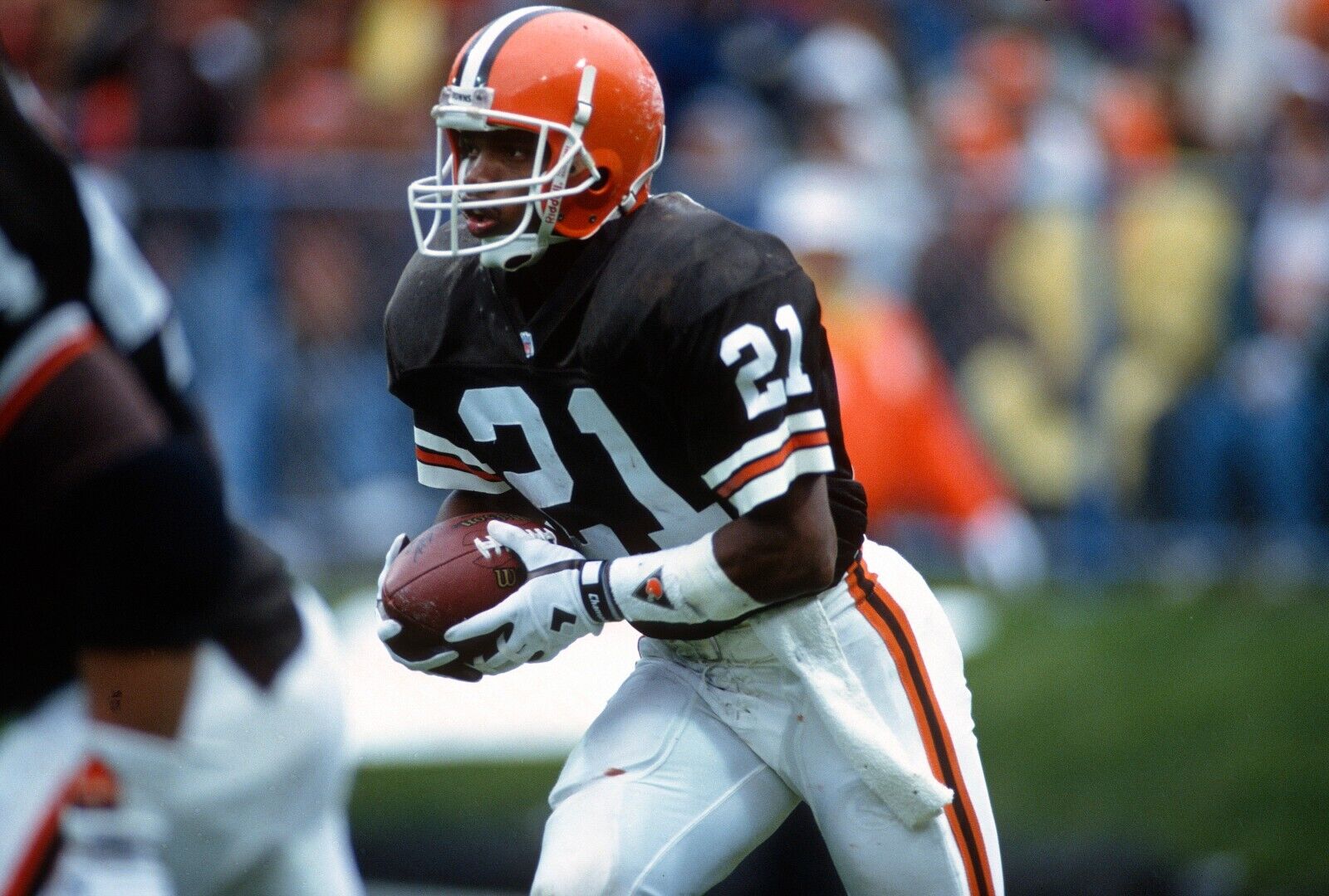 Eric Metcalf Signed Cleveland Browns Flash Alternate Speed Mini Helmet (JSA COA)
