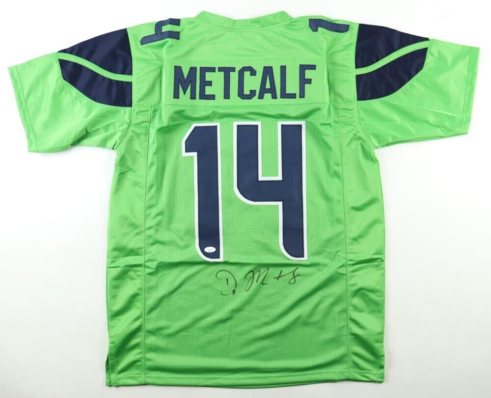 D. K. Metcalf Signed Seahawks Jersey (JSA COA) Seattle 2nd Rd Pick 2019 Ole Miss
