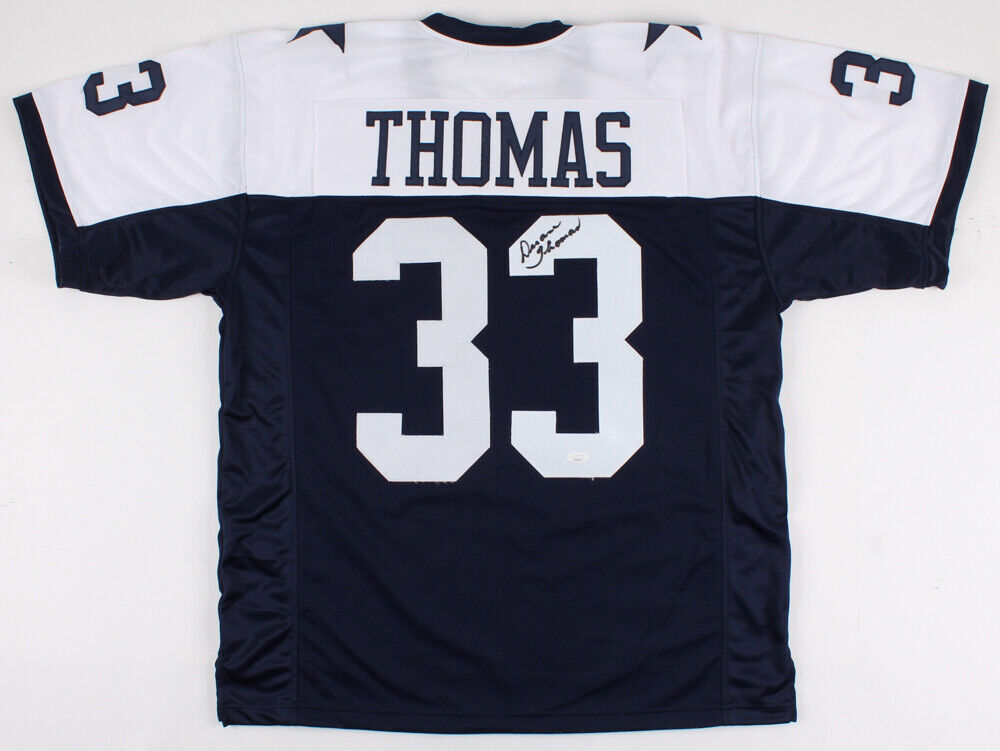 Duane Thomas Signed Dallas Cowboys Throwback Jersey JSA COA Super Bowl VI Champ.