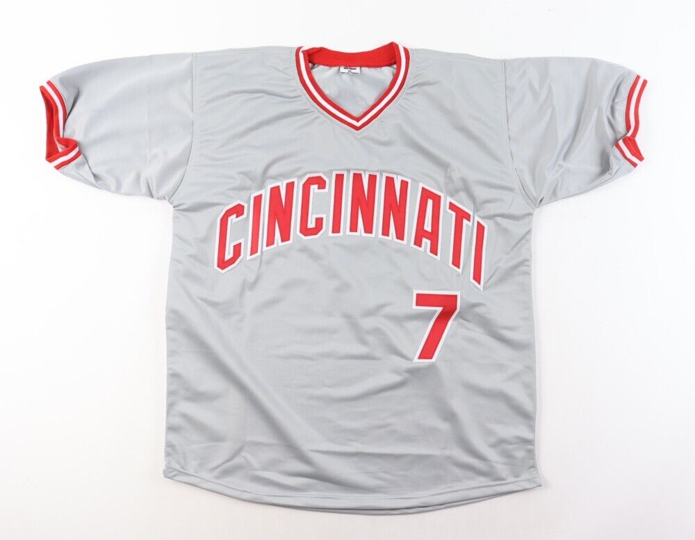 Mariano Duncan Signed Cincinnati Reds Jersey Inscribed "1990 WS Champs"(JSA COA)
