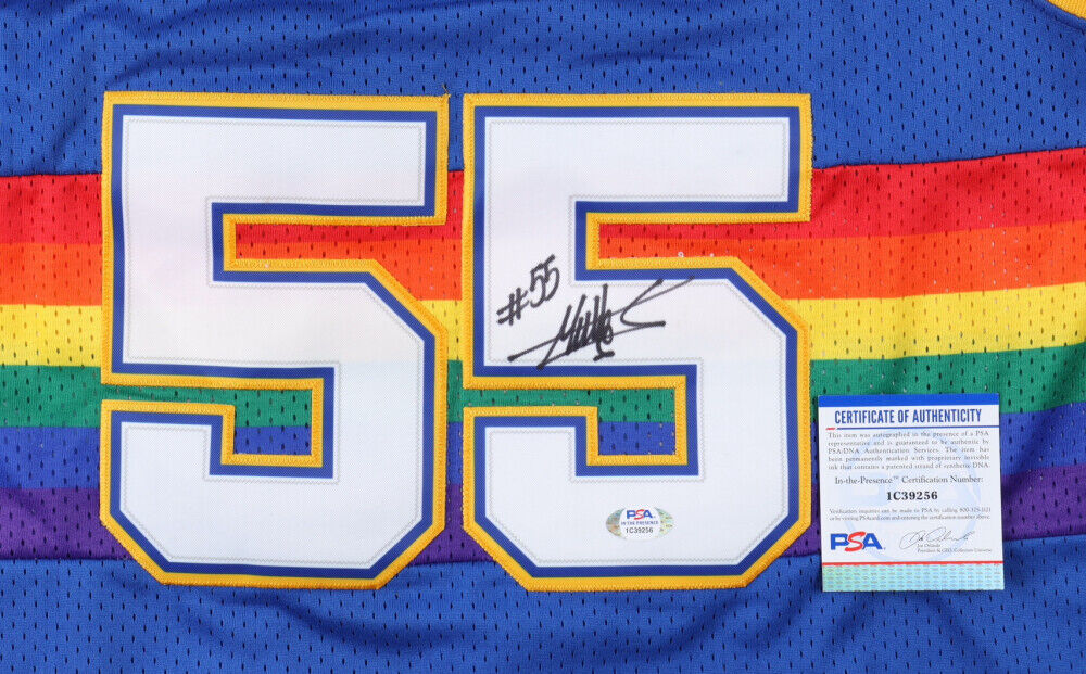 Dikembe Mutombo Signed Denver Nuggets Jersey (PSA COA) 8x NBA All Star Center