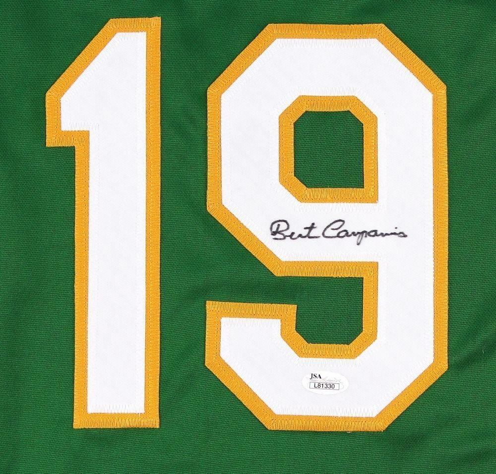 Bert Campaneris Signed Athletics Jersey (JSA) 3×World Series champion 1972–1974