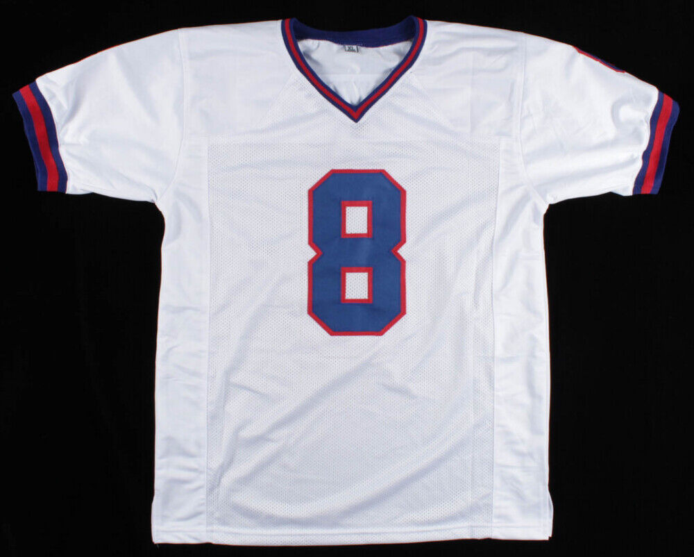 Daniel Jones Signed New York Giants Jersey (Beckett COA) 2019 #1 Draft Pick Q.B.