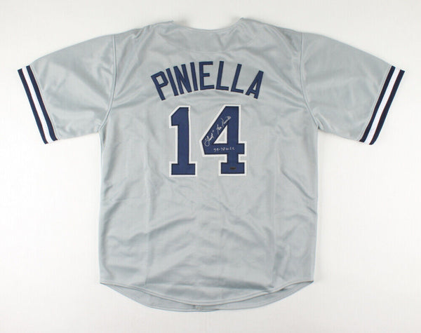 Lou Piniella Signed NY Yankees Jersey Inscribed 77-78 WSC