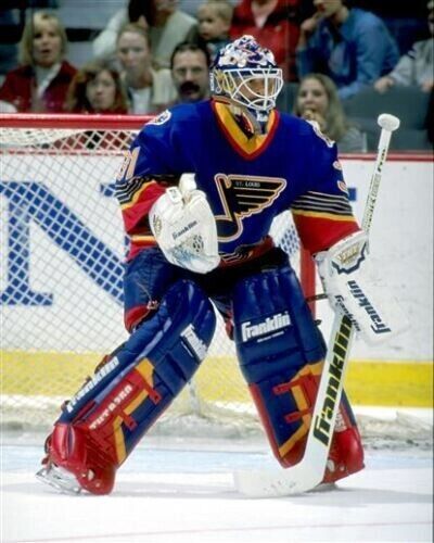Grant Fuhr Signed St. Louis Blues Jersey (Beckett COA) 5xStanley Cup Winner