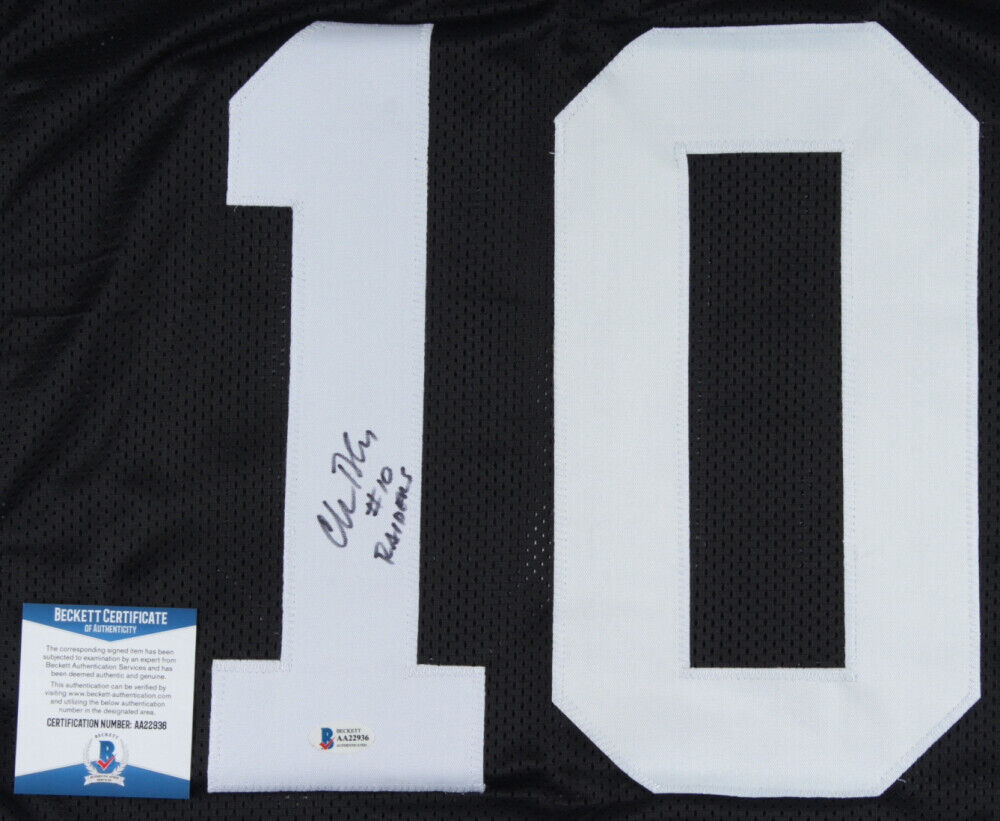 Chris Bahr Signed Oakland Raiders Jersey (Beckett COA) 2xSuper Bowl Place Kicker