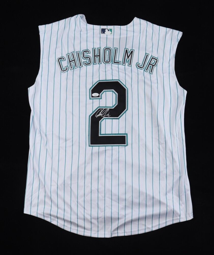 Jazz Chisholm Jr. Signed Florida Marlins Jersey (JSA COA) Miami 2nd Baseman