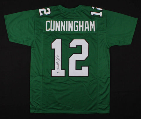 Randall Cunningham Signed Philadelphia Eagles Green Home Jersey (Beckett Holo)