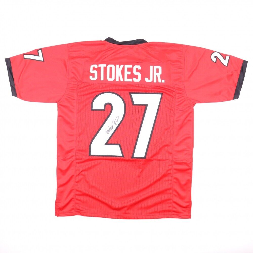 Eric Stokes Signed Georgia Bulldogs Jersey (JSA COA) 2021 Packers 1st Round Pick