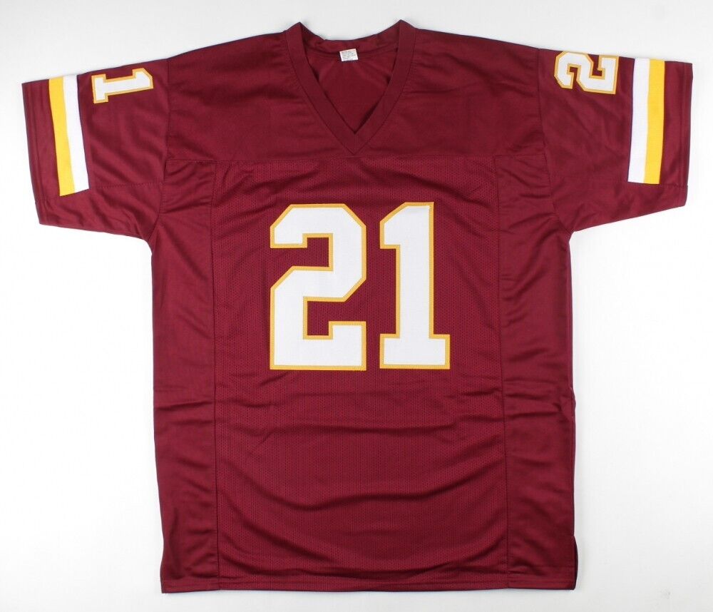 Deion Sanders Signed Washington Redskins Jersey (Beckett COA) All Pro Def. Back