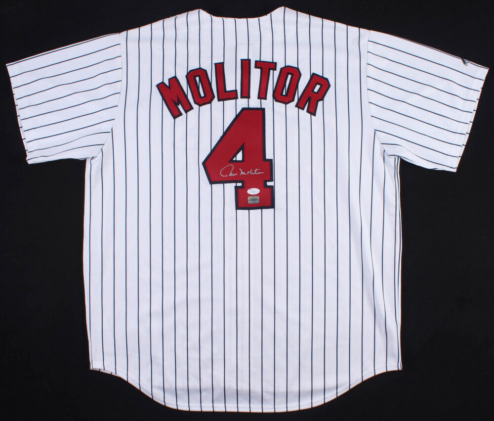 Paul Molitor Signed Twins Jersey (JSA COA) 3000 Hit Club  & Hall of Famer 2004