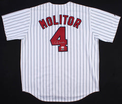 Paul Molitor Signed Twins Jersey (JSA COA) 3000 Hit Club  & Hall of Famer 2004