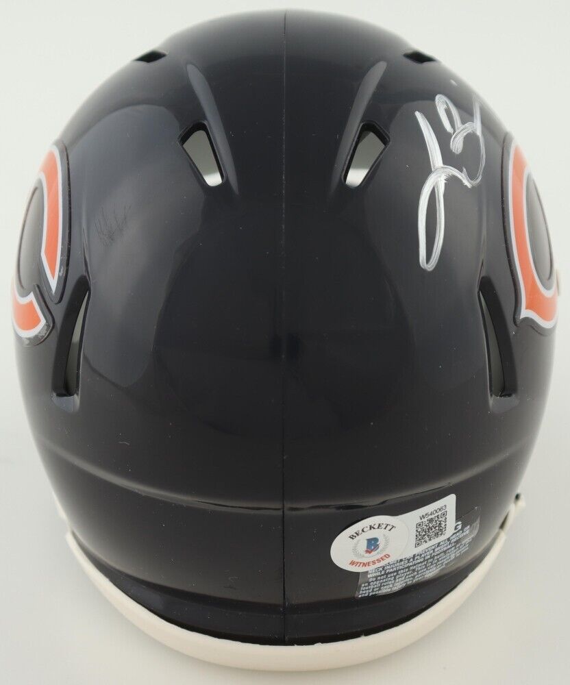 Lance Briggs Signed Chicago Bears Speed Mini Helmet (Beckett) 7xPro Bowl L.B.