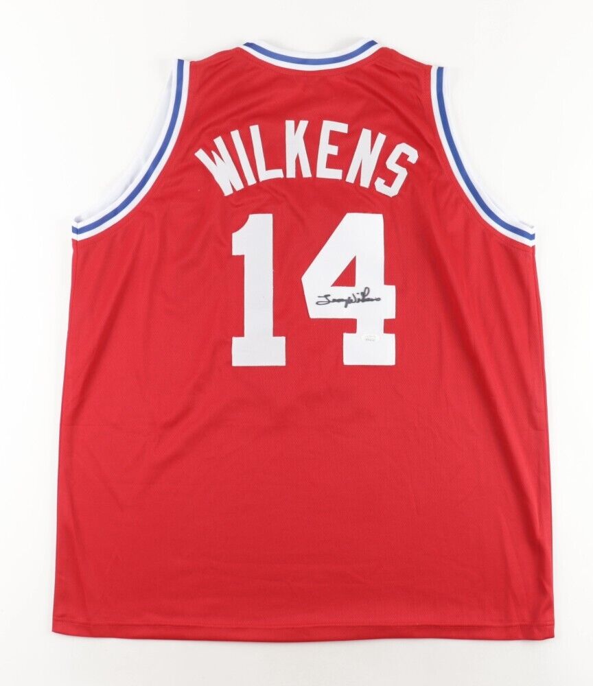Lenny Wilkens Signed Hawks Jersey (JSA COA) St. Louis Point Guard 1960–1968