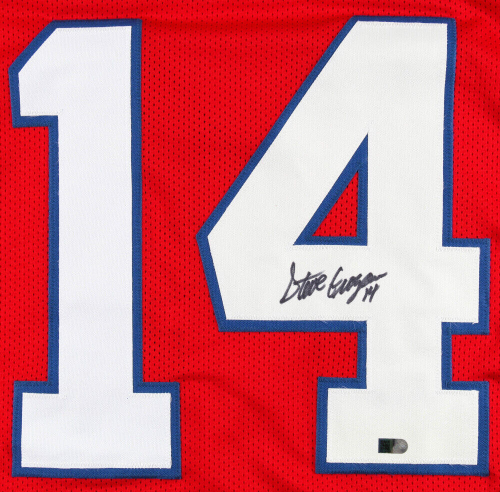 Steve Grogan Signed New England Patriots Jersey (AIV COA) Pats QB 1975–1990