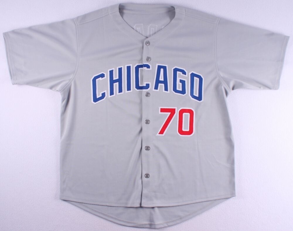Joe Maddon Signed Cubs Jersey (Schwartz COA) 2016 World Champion Chicago Manager