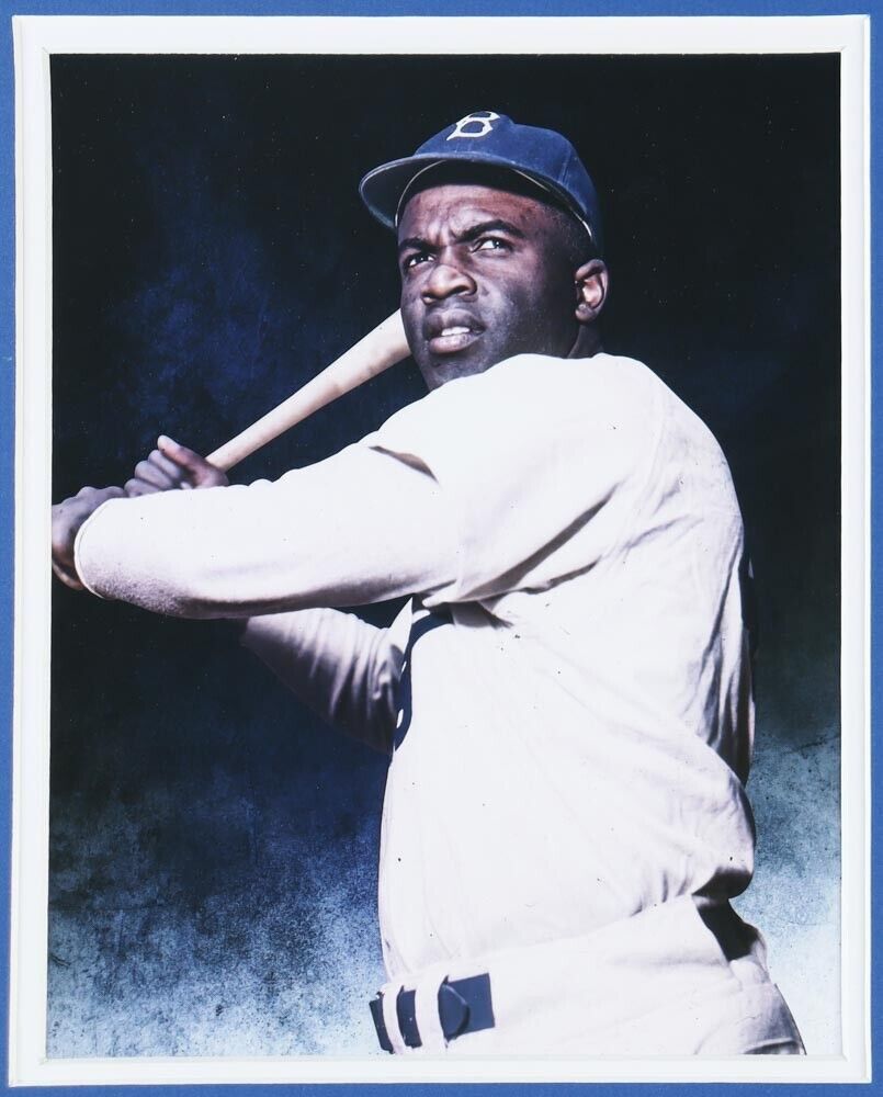 Jackie Robinson Brooklyn Dodger 35x43 Framed Jersey / 1955 World Series Champion