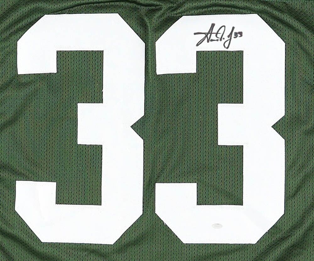 Aaron Jones Signed Green Bay Packer Jersey (OKAuthentics) 2020 Pro Bowl R.B.