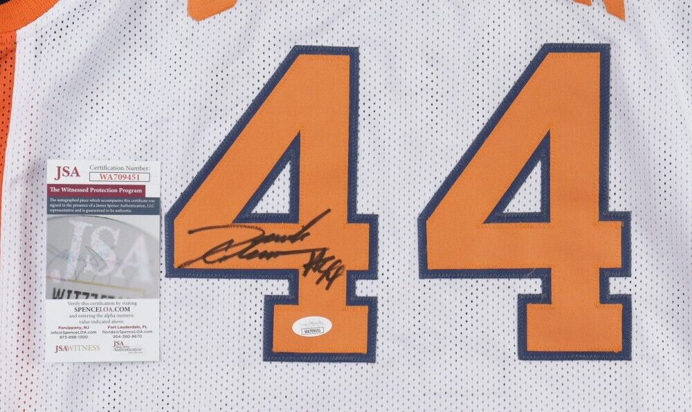 Derrick Coleman Signed Syracuse White Jersey (JSA COA) #1 Pick 1990 New Jersey