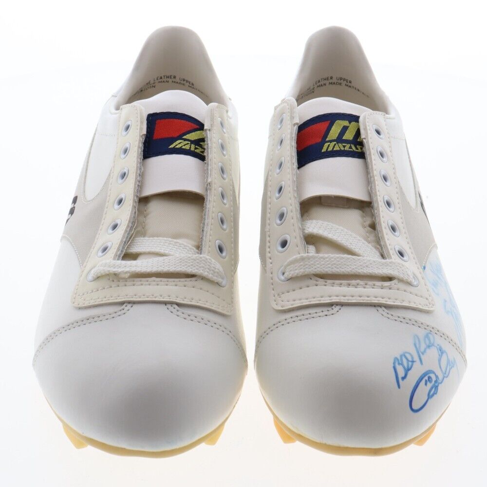 Dodgers: Signed Pair Mizuno Baseball Cleats Cey, Russell, Lopes, Garvey JSA COA