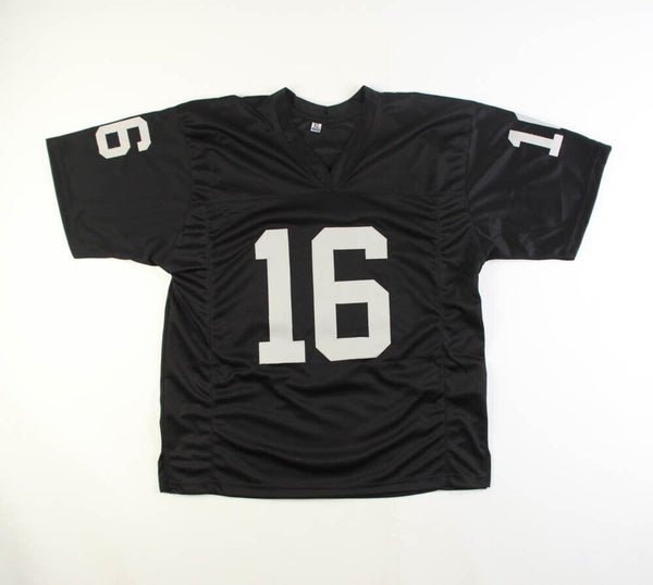 : Raiders Jim Plunkett Signed Black Jersey - Schwartz