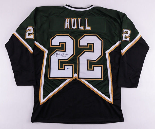 Brett Hull Signed Detroit Hockey Jersey - CharityStars