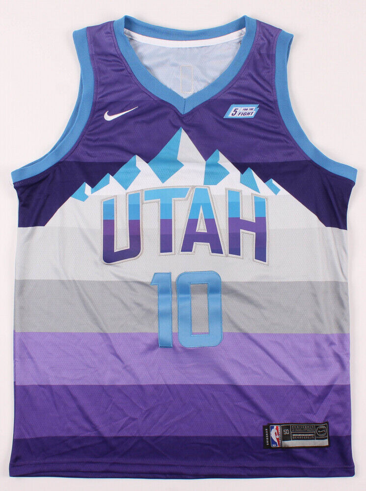 Mike Conley Signed Utah Jazz Custom Jersey (JSA Hologram) 2007 1st Round Pick