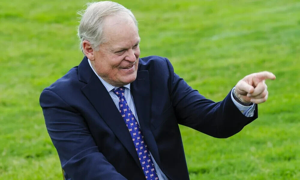 Champions Gate Pin Flag Signed by 13 incl Casper, Miller, Singh, Floyd, Charles