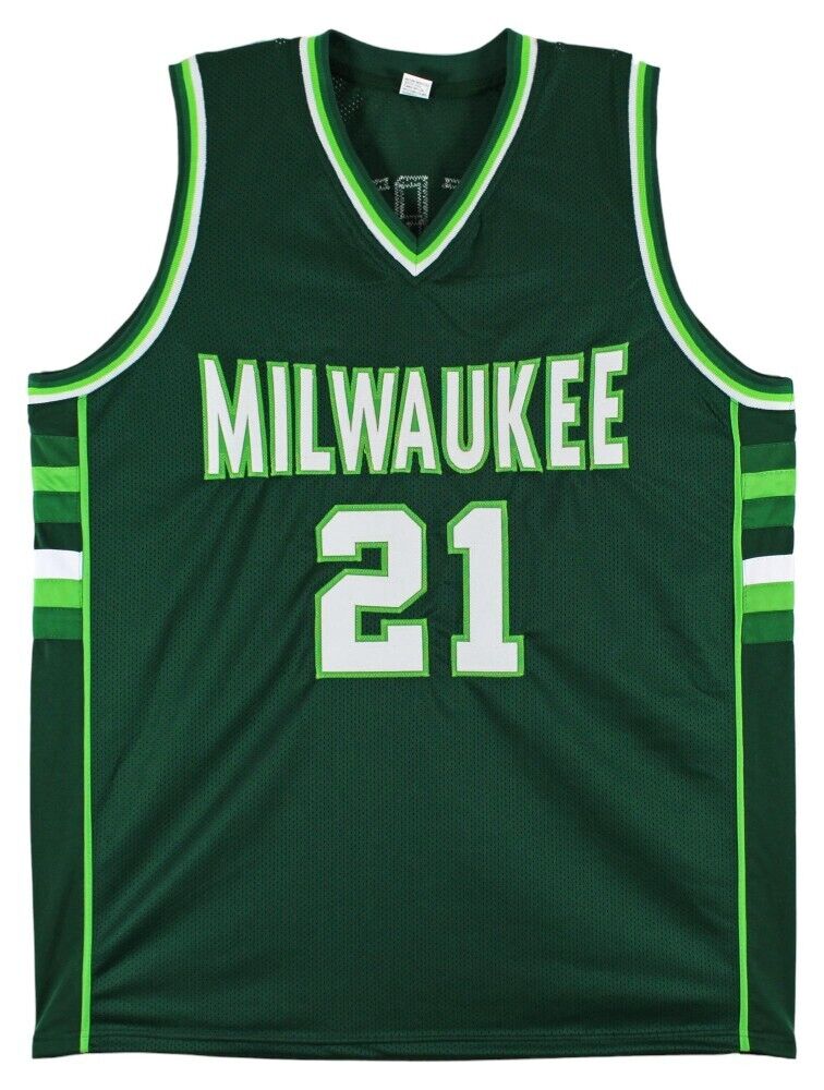 Alvin Robertson Signed Milwaukee Bucks Jersey (Beckett) 4xNBA All Star Guard