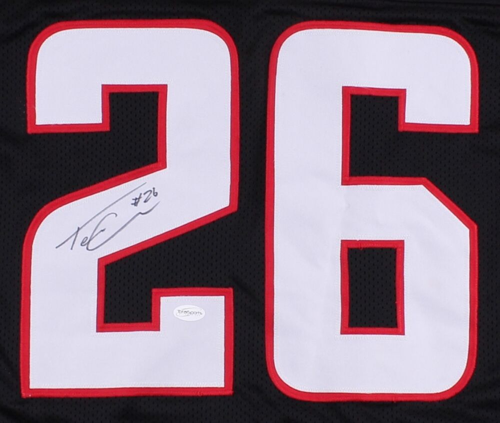 Tevin Coleman Signed Falcons Jersey (TSE COA) Atlanta Falcons Running Back