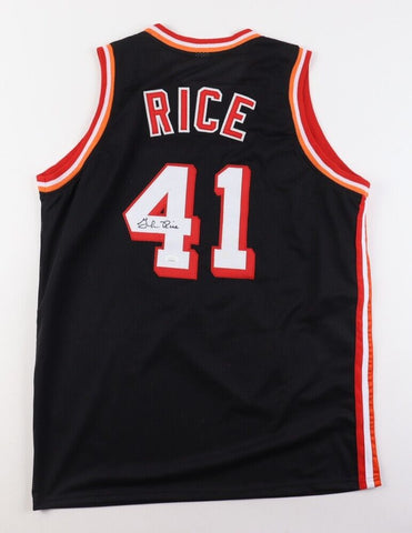 Glen Rice Signed Miami Heat Home Jersey (JSA COA) 3×NBA All-Star Small Forward