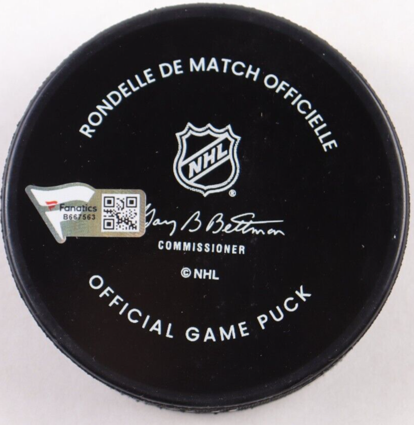 Alex Ovechkin Capitals Signed 2023 Stadium Series Logo Hockey Puck (Fanatics)