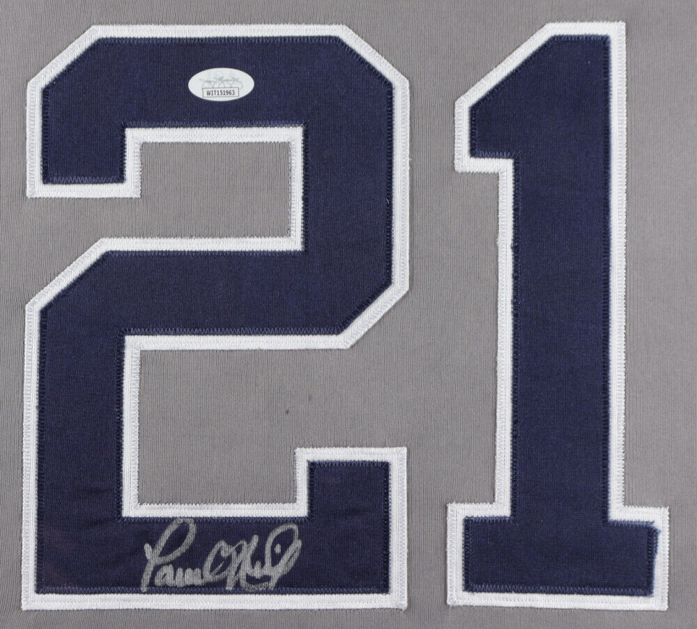 Paul O'Neill Signed New York Yankees 35x43 Framed Jersey (JSA COA) All Star O.F.