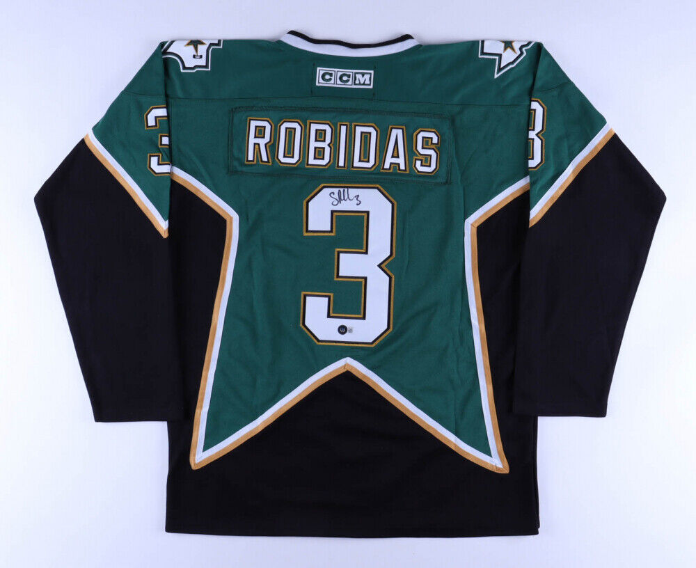 Stephane Robidas Signed Dallas Stars Jersey (Beckett COA) NHL career 1997–2015