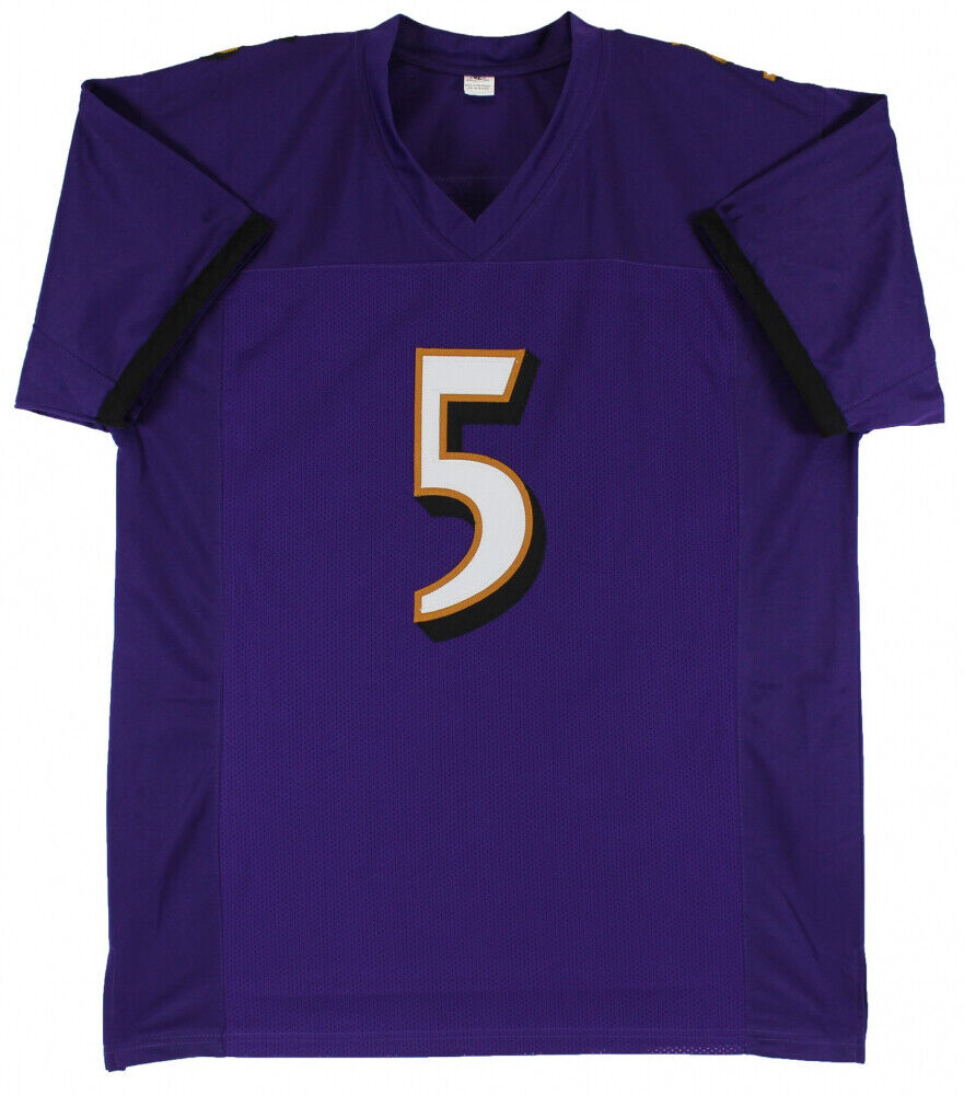 Joe Flacco Signed Baltimore Ravens Jersey (JSA COA) Super Bowl XLVII Champion