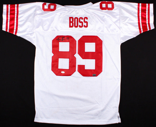 Kevin Boss Signed New York Giants Blue Jersey (Gridiron Legends