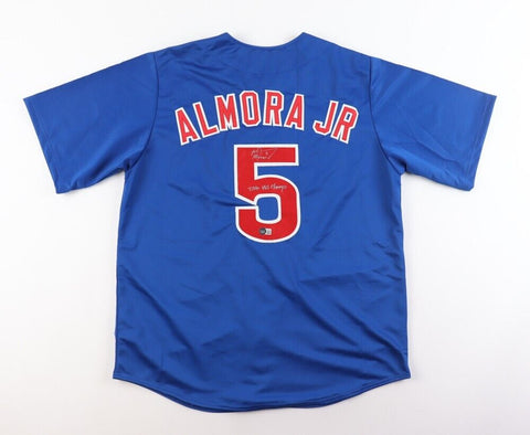Albert Almora Jr Signed Chicago Cubs Jersey "2016 World Series Champs" (Beckett)