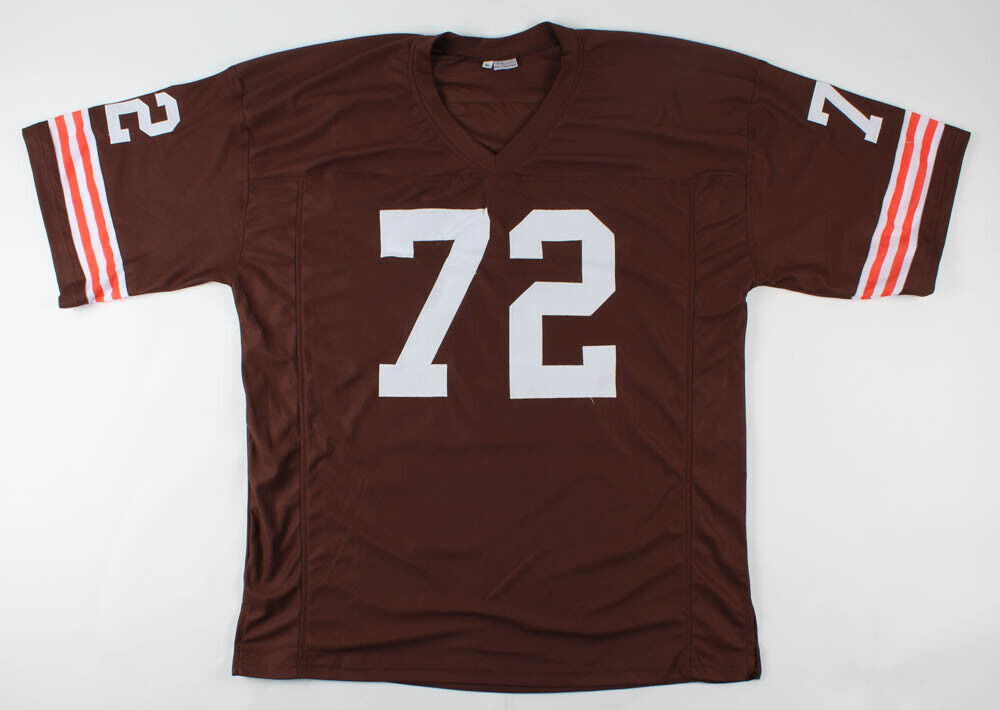 Jerry Sherk Signed Cleveland Browns Jersey (JSA Holo) 4×Pro Bowl Defensve Tackle