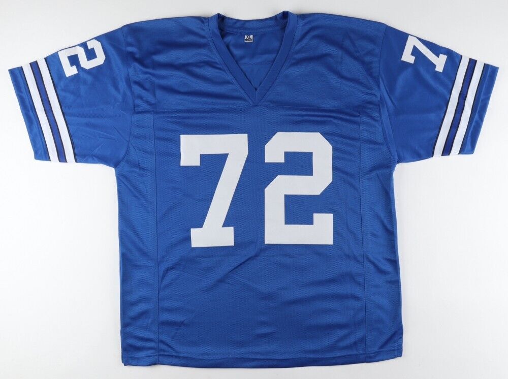 Ed "Too Tall" Jones Signed Cowboy Throwback Jersey (JSA COA) Dallas 3xProBowl DE