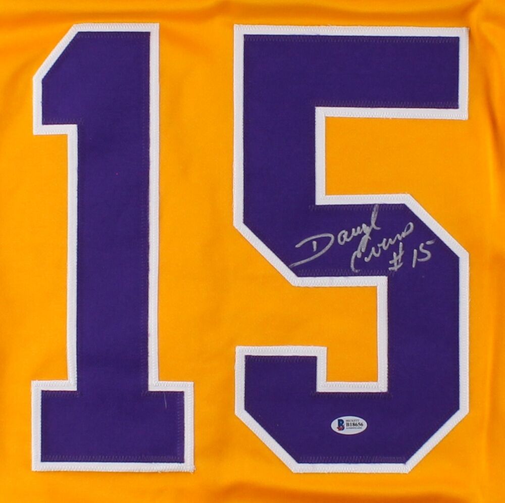 Daryl Evans Signed Los Angeles.Kings Jersey (Beckett COA) NHL Career 1981–1991