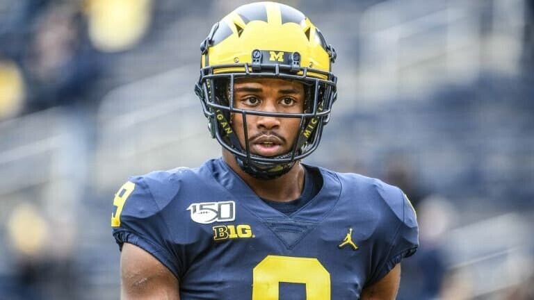 Donovan Peoples-Jones Signed Michigan Wolverines Jersey (Playball ink Holo)