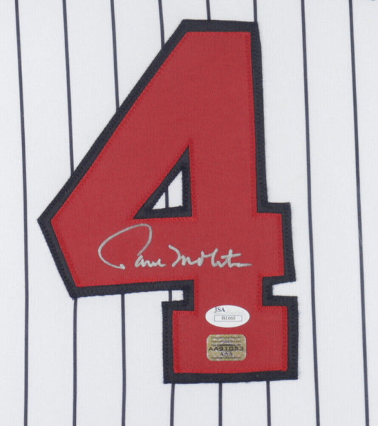 MINNESOTA TWINS PAUL MOLITOR #4 Autographed Custom road Baseball Jersey JSA