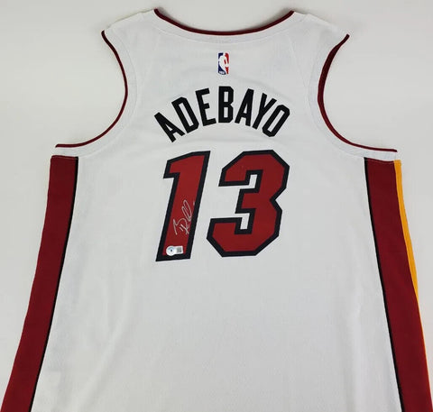 Bam Adebayo Signed Miami Heat Nike Dri-Fit Swingman Jersey (Beckett) Center