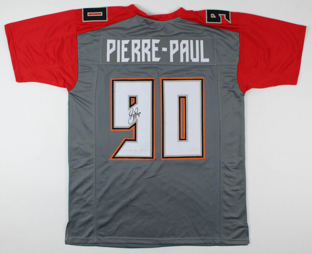 Jason Pierre-Paul Signed Buccaneers Throwback Jersey (JSA) Tampa Bay O.L.B.