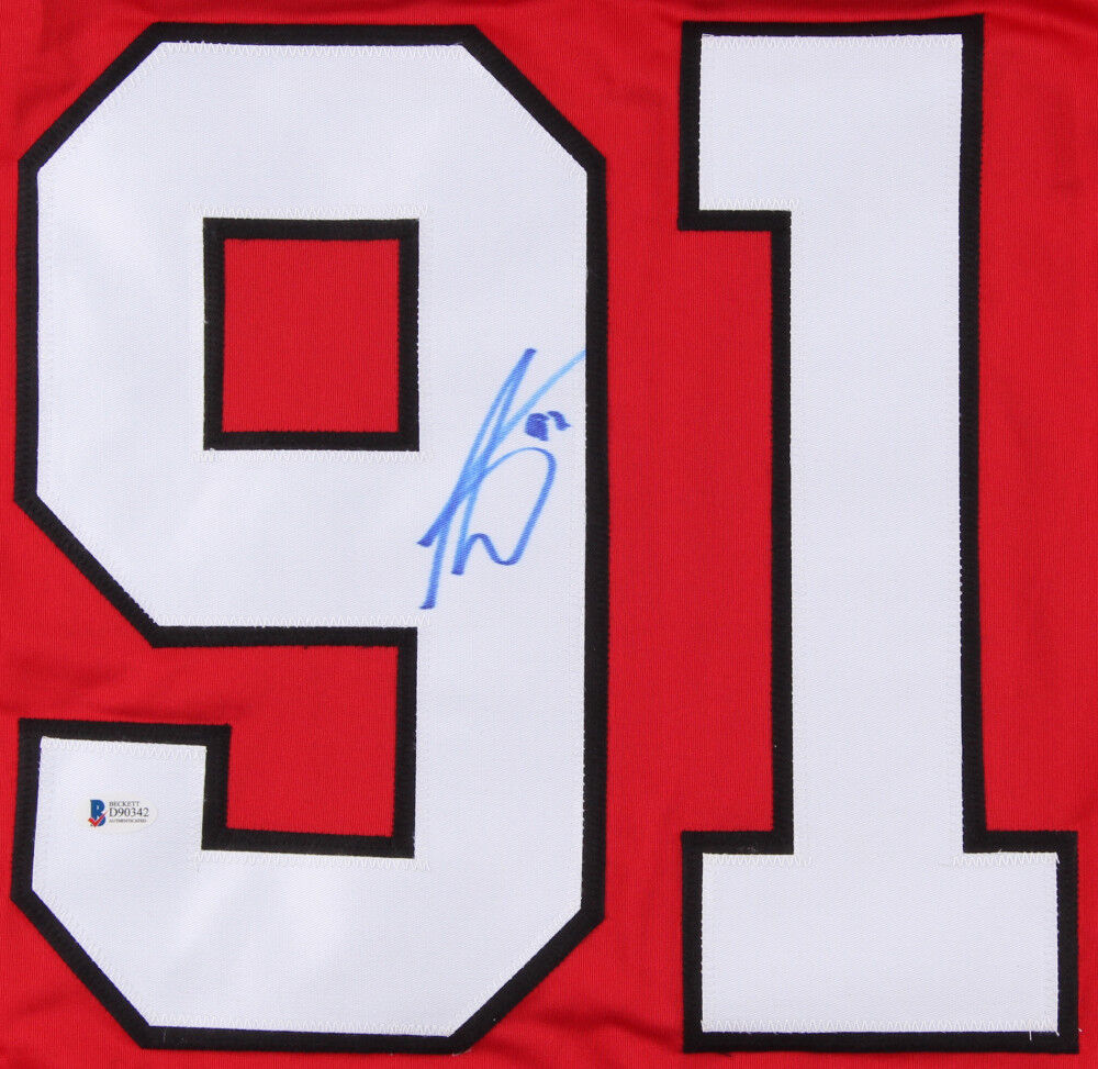 Anthony Duclair Signed Blackhawks Jersey (Beckett COA) Chicago Left Winger