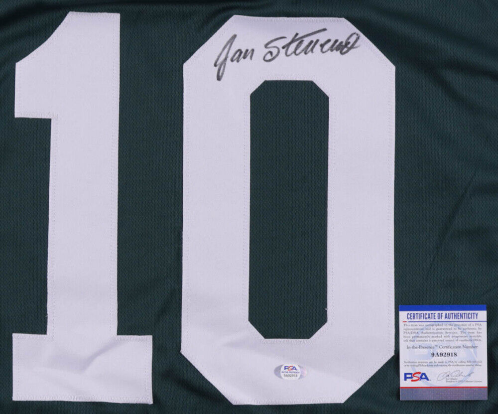 Jan Stenerud Signed Packers Jersey (PSA COA) Green Bay Kicker (1980–1983) H O F