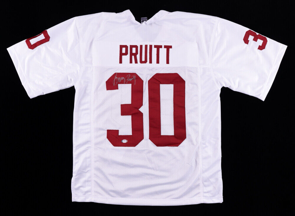 Greg Pruitt Signed Oklahoma Sooners Jersey (PSA COA) Cleveland Browns All Pro RB
