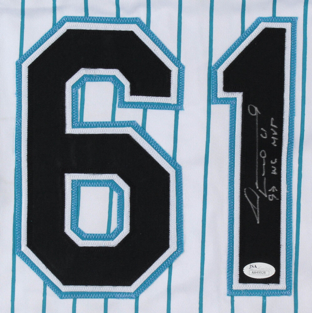 Livan Hernandez Signed Marlins "El Duque" Jersey Inscribed "97 WS MVP" (JSA COA)